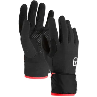 Ortovox Fleece-Grid Cover Handschuhe W schwarz Raven 20 für Damen