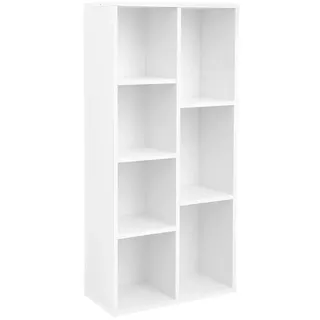 Hansiro Bücherregal Würfelregal , Holzwerkstoff , 24x106x50 cm , Wohnzimmer, Regale, Bücherregale