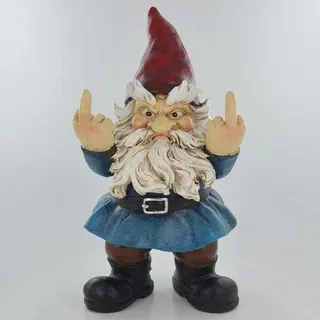 Gartenstatue Mittelfinger - Humorvolle Unkonventionelle Gartendekoration