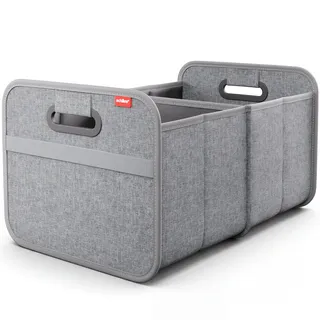 achilles Auto Kofferraum Organizer XL – Kofferraumtasche XL mit viel Stauraum – Geräumige & Pflegeleichte Faltbox – Auto Zubehör Innenraum Organizer – Stabiler Boden & Tragegriff – Grau