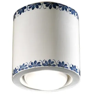 Deckenlampe Plafoniere Keramik im klassischen Art Deco Design Trieste PL - Weiß