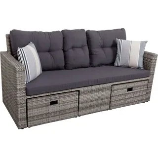 Garden Pleasure Valletta Loungesofa grau