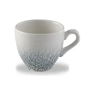 Churchill Super Vitrified Studio Prints Raku Topaz Blue Espresso Tasse 10Cl, 12 Stück - Blau
