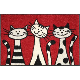Wash+Dry Three Cats 50 x 75 cm Rot