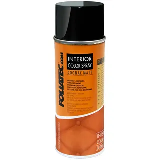 FoliaTec Interior Color Spray Farbspray für Kunststoffe, Kunstleder und Leder, Cognac matt 400 ml