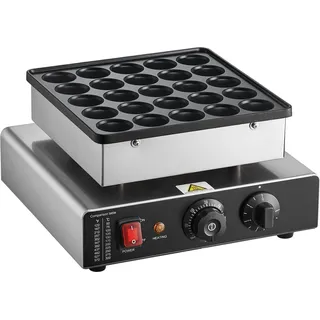 25PCS Mini Pancake Maker Commercial Electric Dutch Baker Poffertjes Grill