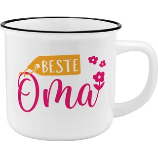 GRUSS & CO Becher Motiv 'Oma' 0,35 l Rosa 1 St.