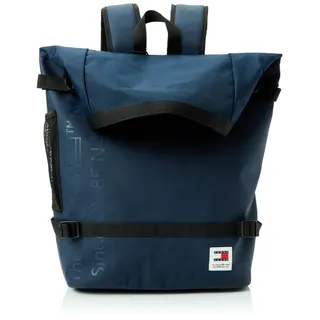 Tommy Jeans Herren Rucksack Daily Rolltop Backpack Handgepäck, Blau (Dark Night Navy), Einheitsgröße