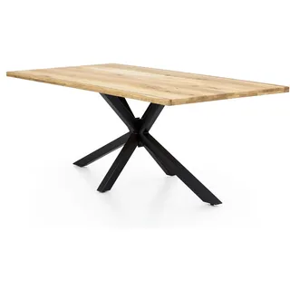 SIT Möbel Dakar 100 x 76 x 100 cm Wildeiche natur/schwarz