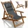 Tavira Sonnenliege 60 x 110 x 110 cm Dunkelgrau