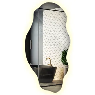 Wand-Dekorationsspiegel mit Premium LED-Beleuchtung für Badezimmer und Make-up 50x100 cm
