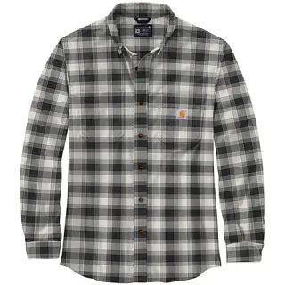 Carhartt Herren Langarmhemd Flannel L,S Plaid Shirt, Farbe:Malt, Größe:XL