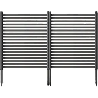 GarveeLife 2er Set Rankgitter Gartenzaun 120x180cm Metall Spalier Rankhilfe, Pflanzengitter Für Blumenbeete Balkon Pool, Balkonsichtschutz