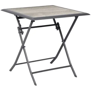Hespéride HES-171124 Tisch Aluminium Azua 2-Sitzer, Smoke Graphit, Large