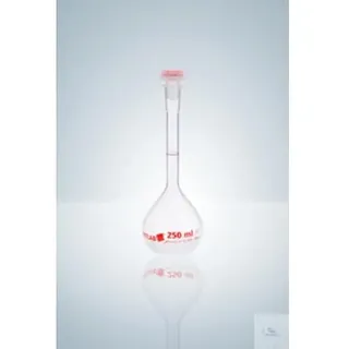 Hirschmann Polymethylpenten Messkolben mit Norm-Schliff und PP-Stopfen, Klasse A, Glasklar, 10/19 Norm-Schliff, 10 ml Kapazität, 6 Stück