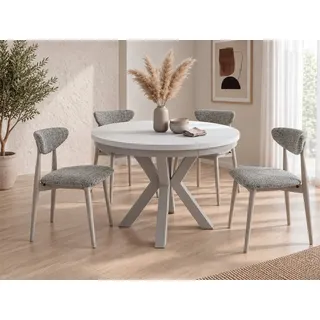 WFL GROUP Clara Ø 120 cm weiß