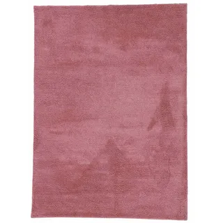 carpetfine Silky Hochflorteppich 60 x 90 cm Rosa