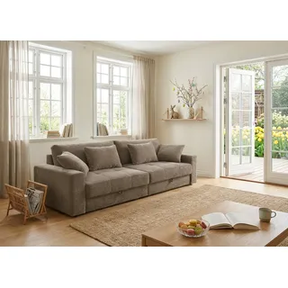 Jockenhöfer Big-Sofa Polyester 2-Sitzer Braun