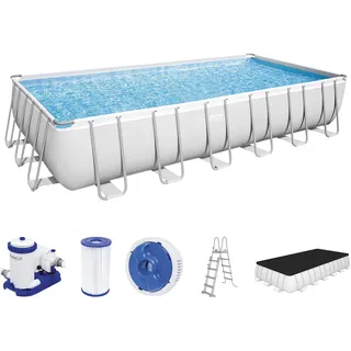 Power Steel Frame Pool Set 732 x 366 x 132 cm inkl. Filterpumpe