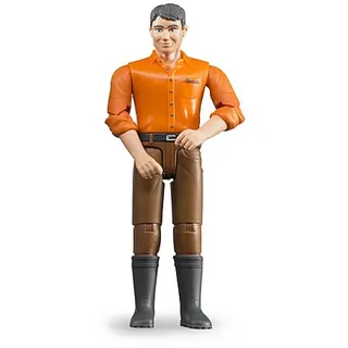 Bruder Mann mit hellem Hauttyp und brauner Hose