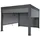 Gartenpavillon 3 x 3 m Grau