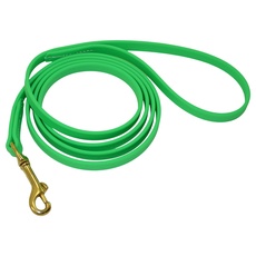 J&J Dog Supplies Biothane Hundeleine, 1/2" Wide by 6' Long, neon Green