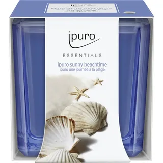 ipuro Sunny Beachtime Duftkerze 125 g blau