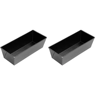 ORIGINAL KAISER Classic Backform Kastenform 35 x 15,5 x 10 cm, Königskuchenform beschichtet, Brotbackform, Kastenform Kuchen Brote, sauerteigbeständig, Schwarz (Packung mit 2)