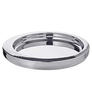 Edzard Serviertablett Alabama, rund, Rand gehämmert, Durchmesser 38 cm