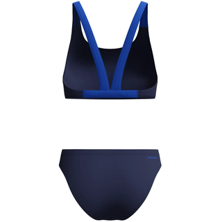 Bustier-Bikini SPEEDO, Damen, Gr. 46, N-Gr, blau (nvy, blu), Obermaterial: 100% Polyester, Bikini-Sets Bustier-Bikini