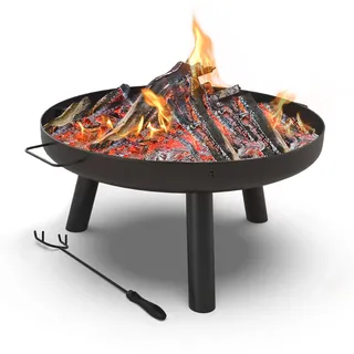VOUNOT Feuerschale Ø 61 cm Schwarz