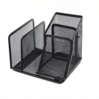 Cheerhom Schreibtisch Organizer,Mesh Metall Büroablage Haftnotizen, Ordnerklammern, Hefter, Platzsparendes Desk Organizer