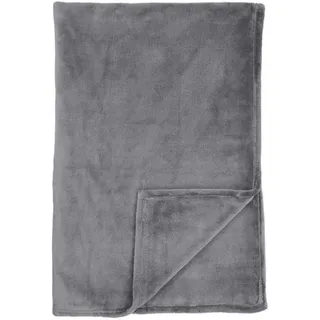 SCHIESSER Mia Kuscheldecke 150 x 200 cm Lila/Silber