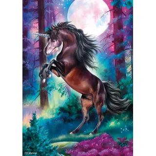 Schmidt Spiele 58887 Einhorn bei Vollmond, 1000 Teile Puzzle