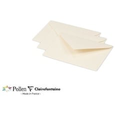 Umschlag Pollen Mini 75 x 100 mm 120g 20 Stück, Elfenbein