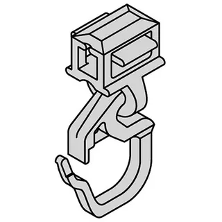 Gardinenzubehör von ars vivendi Hinno HC 31 Clic-Gleiter mit Faltenhaken für Aluminium-Vorhangschienen mit 6 mm Spurweite