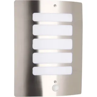 Brilliant Außenwandleuchte Edelstahl 29,0 cm mit Bewegungsmelder silber