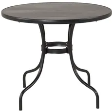 Venture Home Nicke Dining Table - Black Steel - ø90cm