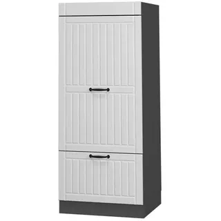 Vicco Hochschrank Mikrowellenschrank Fame-Line 60 x 153,6 x 58,1 cm Weiß