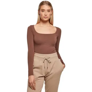 Urban Classics Organic Langarm-body - Bark - S