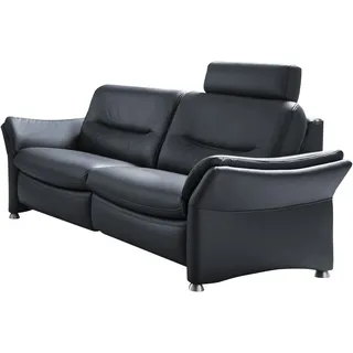 Hukla Couch Leder 3-Sitzer Blau