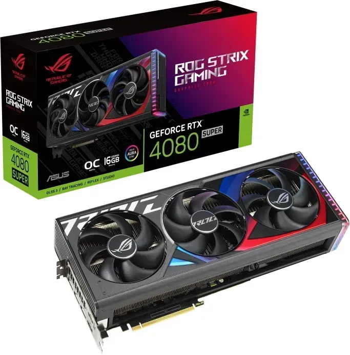 Bild von ROG Strix GeForce RTX 4080 SUPER OC, ROG-STRIX-RTX4080S-O16G-GAMING, 16GB GDDR6X, 2x HDMI, 3x DP (90YV0KB0-M0NA00)