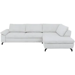 Beldomo Style Ecksofa , Hellgrau , Textil , Ottomane rechts, L-Form , 291x197 cm , Typenauswahl, Fußauswahl, Stoffauswahl, seitenverkehrt erhältlich, individuell planbar , Wohnzimmer, Sofas & Couches, Wohnlandschaften, Ecksofas