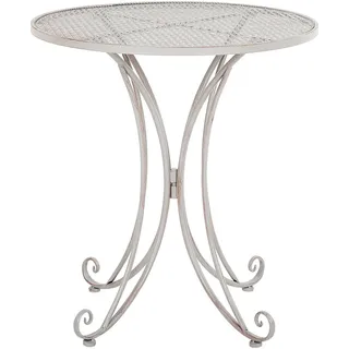 Beliani Gartentisch Ø 71 x 75 cm Grau