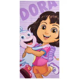 Dora la Exploradora Handtuch 70 x 140 cm für Jungen und Mädchen – Weiches und saugfähiges Dora die Entdeckerin Kinderhandtuch für Strand, Pool und Schwimmbad, Sommerhandtuch für Kinder