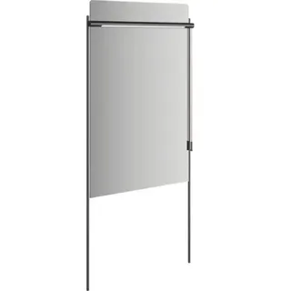 LED-Lichtspiegel VitrA Equal 63x138 cm schwarz matt