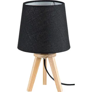 Rabalux 2069 Tischleuchte Lychee, E14, Holz, braun-schwarz, rund, Skandinavisch, ø140mm - Hellbraun