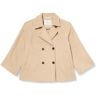 Marc O'Polo Damen Cabanjacke mit Reverskragen elegant, Beige (Blushed Camel), 40