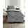 Gestreift Grau 135 x 200 cm x 80 x 80 cm