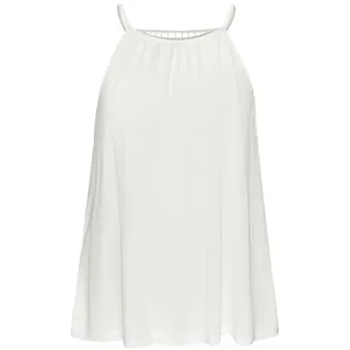 VIVANCE Trägertop mit Spitzeneinsatz am Rücken, luftiges Sommertop aus Jersey, beige